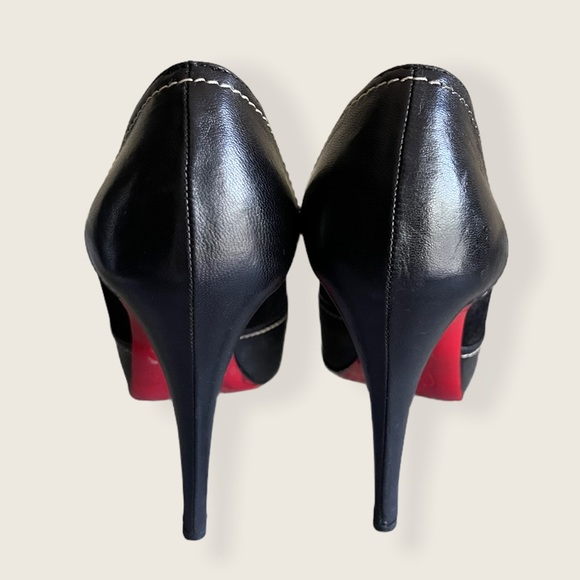 Christian Louboutin black defil calf high heels - Picture 9 of 14